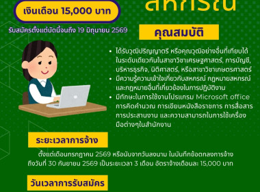 ประกาศ รับสมัคร พนักงานจ้าเหมา ตำแหน่งนักวิชาการสหกรณ์ ... พารามิเตอร์รูปภาพ 1